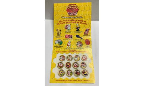 Coca Cola Cat�logo Mini Mania Medalhas das Olimp�adas